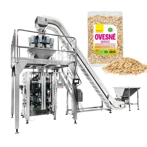 Machine à emballer automatique pour pâtes de riz à 10 têtes, appareil vertical à coussin, machine pour stocker les grains et les pâtes d'argile, lot de pièces