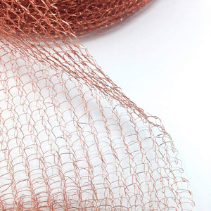 Red de cobre Alambre tejido de punto de cobre Rollo de malla para roedores, Protector de plantas de control de caracol - Product Image 2