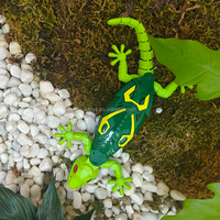 Mainan Kadal Panjat Dinding Lucky Toys, Robot Gecko Pengendali Jarak Jauh, Kadal Listrik Merayap Lantai dan Langit-langit, Mobil RC