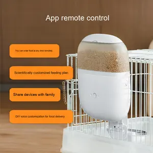 Mangeoire intelligente pour lapins 200W <span class=keywords><strong>Cage</strong></span> suspendue en plastique écologique Machine d'alimentation pour animaux de compagnie Caméra ultra-claire App Télécommande pour chiens - Product Image 3