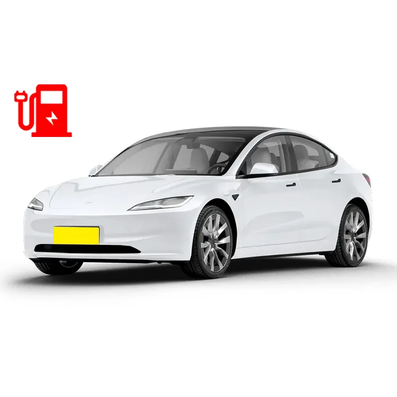 Khá được sử dụng Trung Quốc Kit Xe điện 4 chỗ ngồi Thương hiệu mới màu trắng 4WD Sedan Tesla mô hình 3 cho bán nóng