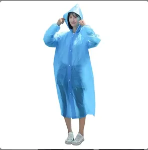 High Quality 1PC EVA Unisex Raincoat Thickened Waterproof Rain Coat Women Men Camping Waterproof Rainwear Suit
