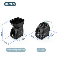 Lanceur de balles de tennis PUSUN pour les entraîneurs de club avec exercices aléatoires, contrôle de la rotation et fréquence de lancement réglable