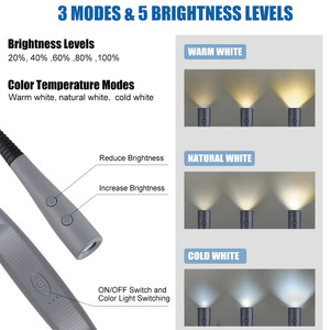 Wholesale LED Neck Reading Light800mAh USB C Rechargeable 6 Brightness Stepless Dimmable Hands Free Neck Lamp for Book Lovers - Product Image 6