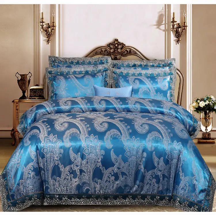 Wholesale Bed Cover Bedsheet Set Quilt Cover Fitted Bed Sheet Duvet Bedding Set Cotton With Lace
