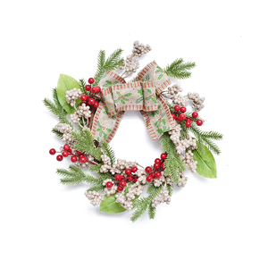 Corona di Natale 50cm Corona di natale a forma di cuore Corona De Navidad Coroa De Natal Decoracao Coronas Artificiales De Navidad - Product Image 5