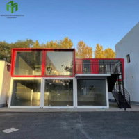 Usine chinoise personnalisée avec terrasse, prix abordable, mobile, 5 unités, 20 pieds, maison conteneur moderne détachable