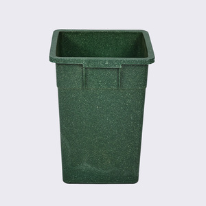 Cubo de basura rectangular de plástico para exteriores, 25x31x43cm, con contenedor interior extraíble para uso en exteriores - Product Image 1