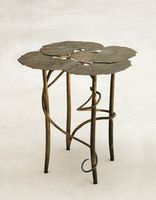 Table basse de style loft industriel rétro aviateur antique de luxe en acier inoxydable durable avec chaise pour salon
