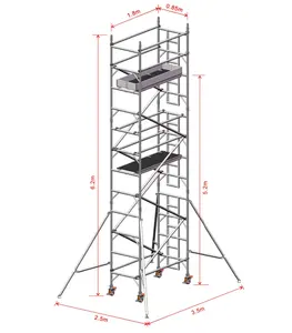 Mobile Adjustable For Construction Hot Sale Low Price 2/6m 10m 12m Multipurpose Aluminium Scaffold Tower