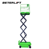Mini Elektrische Selbstfahrende Scherenhebebühne 300kg Tragfähigkeit 6,8m Max. Höhe CE-Zertifiziert Tragbare Arbeitsbühne