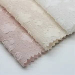 Sıcak satış Polyester jakar % 100% viskon kumaş kumaş 3D konfeksiyon için