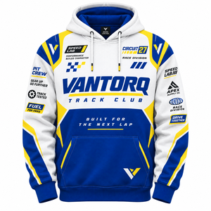 เสื้อฮู้ดทีมแข่งรถลายพิมพ์ทั้งตัว ผ้าฝ้าย 100% รุ่นวินเทอร์ สำหรับทุกเพศ เหมาะสำหรับทีมมอเตอร์สปอร์ต พิตครูว์ และคลับรถแข่ง - Product Image 2