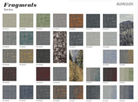 Dalles de moquette commerciales modernes haut de gamme, personnalisées, ignifuges, antistatiques, en nylon, pour bureaux, couleur ambre
