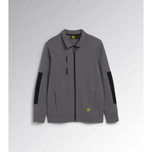 Chaqueta de Seguridad de Alta Visibilidad Diadora, Gris Acero, Talla XL, Algodón Interlock y Poliéster, Ropa de Trabajo Reflectante - Product Image 1