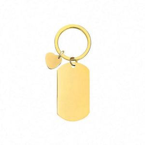 Wholesale Fashion Charms Mirror Polish Strip Bar Carabiner <b>Keychain</b> Stainless Steel Stamping Blank DIY Custom Name Engrave Tags - Product Image 3