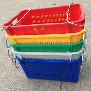 Malla agrícola apilable plástico vegetal fruta ventilación cajas contenedor cesta caja de rotación - Product Image 3