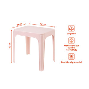 PP Plastic Rectangular Outdoor <b>Foldable</b> Dining <b>Table</b> Waterproof Stackable Lightweight Modern Durable Extendable Quick-Dry - Product Image 5