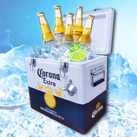 25L Corona Extra Fer Blanc Grande Glacière Champagne Vin Bière Glacière