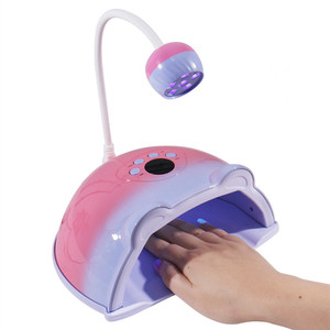 Lámpara de Uñas LED Dual 2 en 1 de 148 W y 54 LED, Equipo Profesional para Uñas, Lámpara UV con Secador de Parches para Uñas - Product Image 1