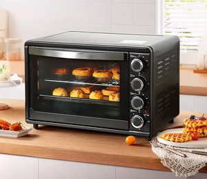 32L Large Capacity Oven Pizza Cake Baking for Home Small Kitchen Appliance English <b>With</b> Operation 32L Electric Baking Oven - Product Image 5
