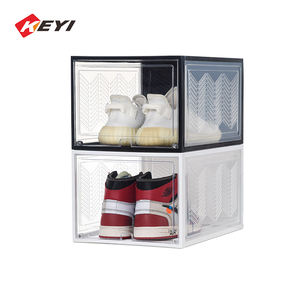 Estantes de exhibición de acrílico transparente para zapatos de fútbol Soporte de zapato de imán fácil de instalar con material plástico - Product Image 2