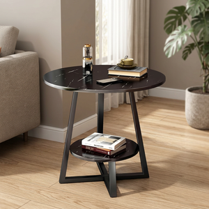 Trendy Shaped Metal <b>Table</b> With Wood Top <b>Tables</b> Accent <b>Side</b> <b>Table</b> for Living Room and Home Furniture High Quality - Product Image 4