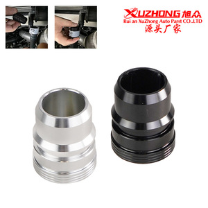 Válvula de Escape para Modificación de Automóviles BOV-1059 de Aleación de Aluminio Negro/Plateado para Ford F150 13-21, Mejora de Rendimiento, Tubo Recto - Product Image 5