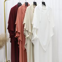 Ensemble Abaya et Hijab Plissé Multicolore 2026 pour Femme – Tenue Islamique Décontractée à Coupe Fluide