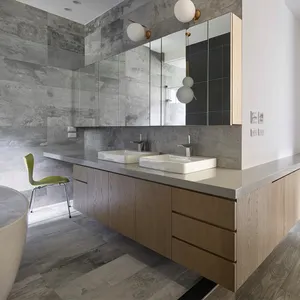 Özelleştirilmiş otel banyo Vanity tuvalet dolabı