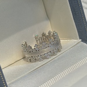 Bague en argent pur S925 plaquée or, zircon brossé, design de niche, simple, tendance, vintage, géométrique, micro-incrustée - Product Image 5