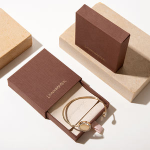 Lionwrapack OEM, изысканная шкатулка для ювелирных изделий на заказ, ожерелье, серьги, ящик для упаковки, набор коробок для украшений - Product Image 4