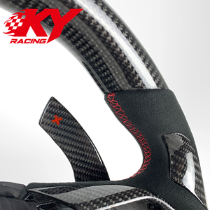 Volante Deportivo Personalizado de Fibra de Carbono Genuina con Levas de Cambio para Audi A8 A8L B9 A6 A7 A8 Q5 Q7 Q8 RS4 RS6 - Product Image 2