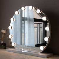 Miroir de Maquillage Lumineux pour Coiffeuse avec Ampoules LED et Interrupteur Tactile – Meuble de Maquillage