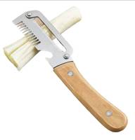 2-in-1 handmatige premium groenteschiller met handvat, flesopener, roestvrijstalen keukengereedschap voor fruit, appel, aardappel, pompoen
