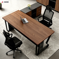 JIUSHUN Muebles de Oficina Modulares Comerciales de Lujo Modernos, Mesa de Trabajo para Gerentes y Directores Ejecutivos, Escritorio Ejecutivo en Forma de L