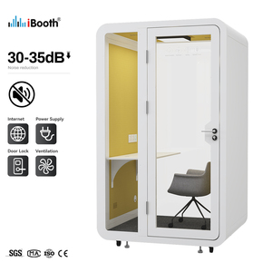 Cabina Telefónica Acústica Modular y Móvil para Oficina, Moderna, Insonorizada, para Grabación, Ideal para Oficina en Casa, Hotel, Espacios <span class=keywords><strong>de</strong></span> <span class=keywords><strong>Coworking</strong></span> - Product Image 1