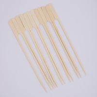 Brochettes Teppo en bambou de couleur naturelle, écologiques et de qualité supérieure, pics à nourriture jetables biodégradables de qualité alimentaire pour barbecue