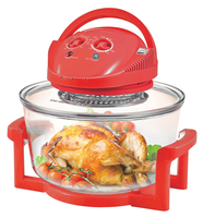 Four à convection halogène en verre 12L grande capacité avec minuterie mécanique pour comptoir