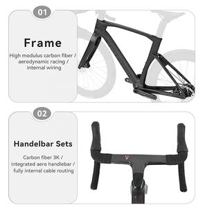 Nouveau Vélo de Route Cyclone 2026 – Vélo de Course Entièrement en Carbone, 24 Vitesses, Freins à Disque, <span class=keywords><strong>Groupe</strong></span> de Transmission Mécanique – Meilleures Ventes - Product Image 5