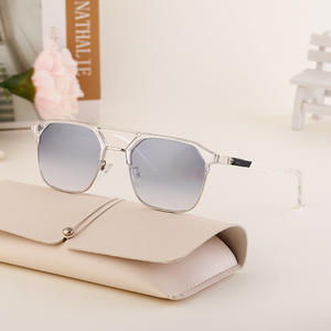 Gafas de sol de estilo europeo americano para hombre, UV400, montura de PC, gafas de sol de clase 2, gafas de conducción, color negro SL-H2420 - Product Image 3