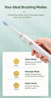 Brosse à dents électrique intelligente pour enfants, sonique, rechargeable, étanche IPX7, poils doux, nettoyage en profondeur, brosse à dents automatique pour enfants