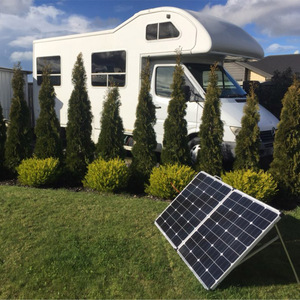 STOCK EU USA Dokio 160W(2Pcs x 80W) Panneau Solaire Pliable Chine + Contrôleur 10A 12V/24V Panneau Solaire Pliant Cellule/Système Chargeur So - Product Image 6