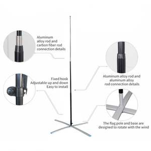 Drapeaux à plumes personnalisés de haute qualité en fibre de verre, écologiques, pour événements en plein air, publicité durable, impression de logo personnalisée - Product Image 2