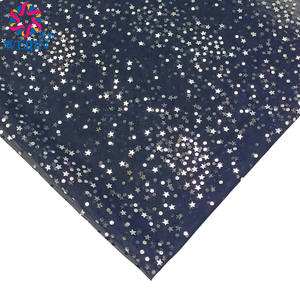 100% di tintura tessile <span class=keywords><strong>in</strong></span> poliestere con motivo a forma di stella <span class=keywords><strong>in</strong></span> lamina lucida <span class=keywords><strong>Tulle</strong></span> Power Mesh tessuto <span class=keywords><strong>in</strong></span> maglia da palcoscenico abbigliamento per feste decorazione di abiti da festa - Product Image 3
