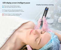 Stylo Microneedling Professionnel M7S pour Soins du Visage et du Corps à Domicile, Traitement Derma Pen ABS 5D Dr Pen Microneedling LED MTS Personnel
