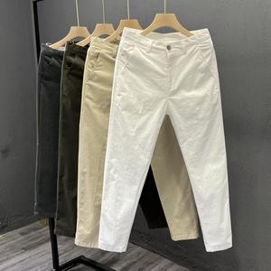 <span class=keywords><strong>Pantaloni</strong></span> <span class=keywords><strong>Lunghi</strong></span> da <span class=keywords><strong>Uomo</strong></span> di Tendenza Stile Coreano Casual Eleganti con Cerniera Taglio Dritto e Aderente da Ufficio - Product Image 6