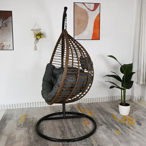 Chaise suspendue de jardin en bois moderne, mobilier d'extérieur pour patio, vente chaude 2025, OEM ODM - Product Image 3