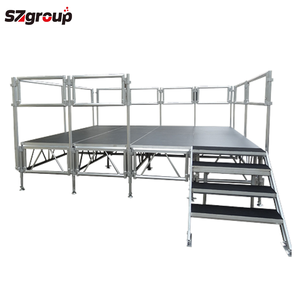 Scène en treillis d'aluminium, équipe d'ingénieurs professionnels en R&D, scène en aluminium avec escaliers assemblables pour les lieux culturels et de divertissement - Product Image 1