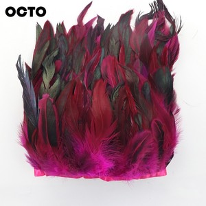 Phụ Kiện May Quần Áo Tự Làm Ruy Băng Satin Lông Gà Trống Tự Nhiên Cắt Tỉa Tua Rua Coque - Product Image 5